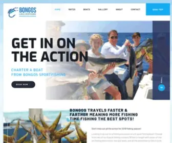 Bongossportfishing.com(6 Pack Fishing Boat Rentals & Charters) Screenshot