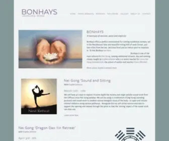 Bonhays.co.uk(Bonhays Meditation & Retreats) Screenshot