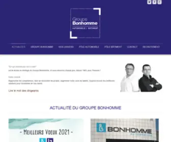 Bonhomme-Groupe.com(Groupe Bonhomme) Screenshot