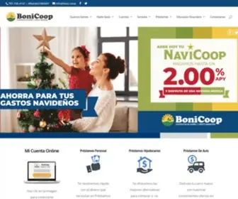 Bonicoop.com(Cooperativa de Ahorro y Crédito Aiboniteña) Screenshot