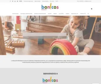 Bonicos.es(Bonicos Material educativo Maria Montessori y Akros) Screenshot