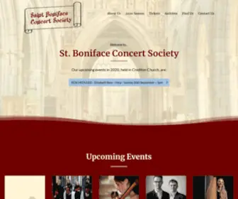 Bonifaceconcerts.co.uk(St. Boniface Concert Society) Screenshot