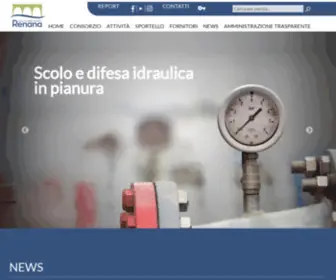 Bonificarenana.it(CONSORZIO DELLA BONIFICA RENANA) Screenshot