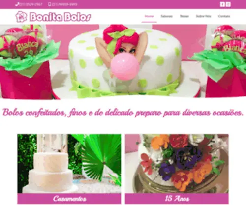 Bonitabolos.com(Bonita Bolos) Screenshot
