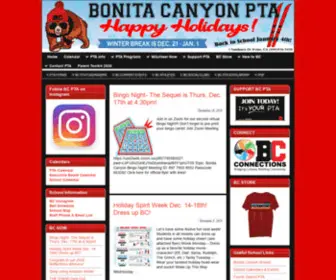 Bonitacanyonpta.com(Bonita Canyon PTA) Screenshot