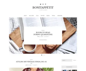 Bonitappetit.com(A lifestyle blog) Screenshot