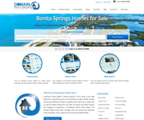 Bonitapropertysearch.com(Real Estate Bonita Springs) Screenshot