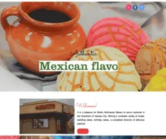 Bonitomichoacanbakery.com(Panadería) Screenshot