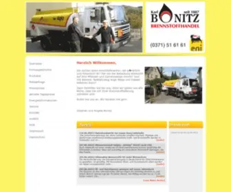 Bonitz-Brennstoffe.de(Brennstoffhandel Karl Bonitz) Screenshot