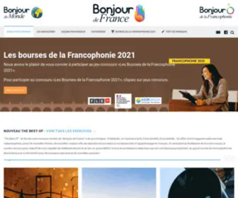 Bonjourdefrance.com(Apprendre le français) Screenshot