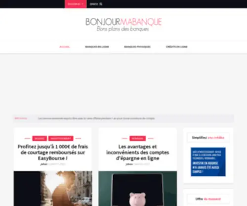 Bonjourmabanque.com(Banque en ligne) Screenshot