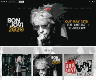 Bonjovi.com(Bon Jovi) Screenshot