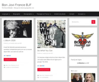 Bonjovi.fr(Bon Jovi France The french website) Screenshot