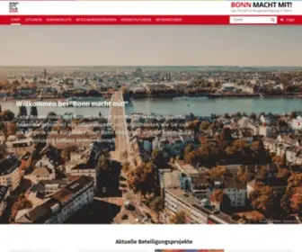 Bonn-Macht-Mit.de(Bonn macht mit) Screenshot