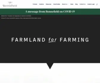 Bonnefield.com(Farmland for Farming) Screenshot