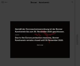 Bonner-Kunstverein.de(Bonner Kunstverein) Screenshot