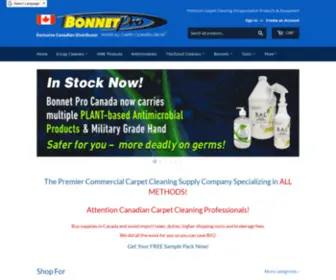 Bonnetprocanada.ca(Premium Carpet Cleaning Encapsulation Products & Equipment Premium Carpet Cleaning Encapsulation Products & Equipment) Screenshot