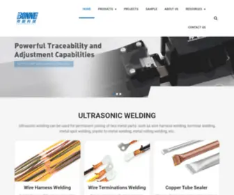 Bonneultrasonicwelder.com(Ultrasonic Welding Machine Manufacturer) Screenshot