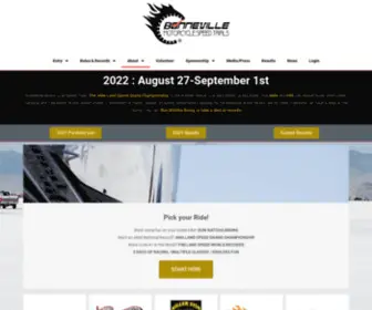 Bonnevillemst.com(Bonneville Motorcycle Speed Trials) Screenshot