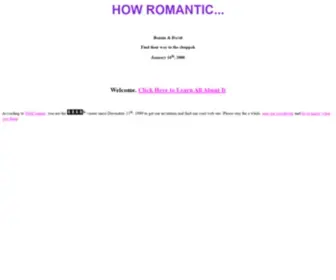 Bonnieanddavid.com(How Romantic) Screenshot