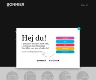Bonniernews.se(Bonnier News) Screenshot