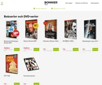 Bonniershop.nu(Forside Bonniershop Website SE) Screenshot