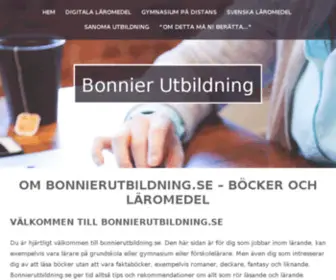 Bonnierutbildning.se(Sanoma Utbildning) Screenshot