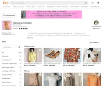 Bonnies-Treasures.com(Bonnie&#039;s Treasures Vintage Clothing &amp; Costumes Home) Screenshot