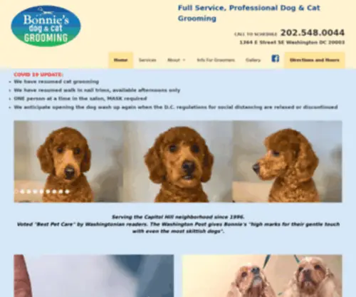 Bonniesdogandcatgrooming.com(Full Service) Screenshot