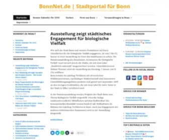 Bonnnet.de(Stadtportal für Bonn) Screenshot