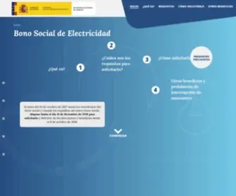 Bonosocial.gob.es(Bono Social de electricidad) Screenshot