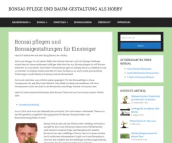 Bonsai-ALS-Hobby.de(Bonsai-Pflege und Baum-Gestaltung als Hobby) Screenshot