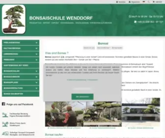 Bonsai-Shop.com(Bonsaischule Wenddorf) Screenshot