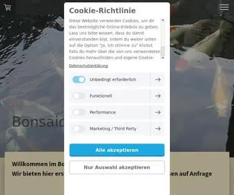 Bonsaicentrumsaar.de(Shop) Screenshot