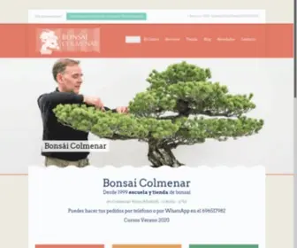 Bonsaicolmenar.com(Bienvenido a BONSAI COLMENAR) Screenshot