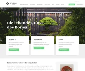 Bonsaiempire.de(Pflege und Gestaltung von Bonsai Bäumen) Screenshot