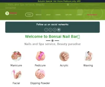 Bonsainailbar.com(Nails and Spa service) Screenshot