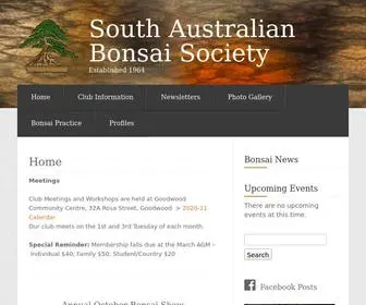 Bonsaisa.org.au(South Australian Bonsai Society) Screenshot