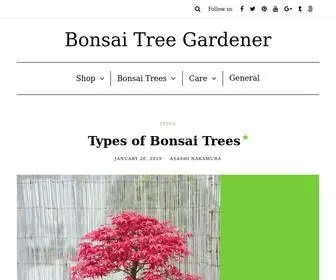 Bonsaitreegardener.net(Bonsai Tree Gardener) Screenshot