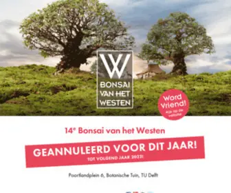 Bonsaivanhetwesten.nl(Bonsai van het Westen) Screenshot