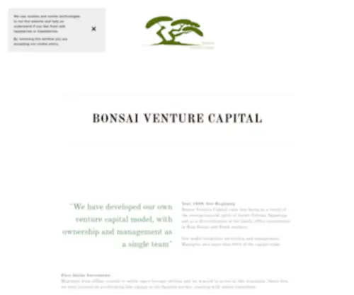 Bonsaiventurecapital.com(Bonsai Venture Capital) Screenshot