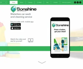 Bonshine.com(Car wash and cleaning service) Screenshot