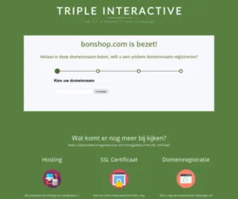 Bonshop.com(Parkeerdomein.nl domeinnaam) Screenshot