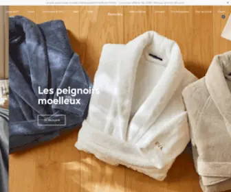 Bonsoirs.com(Linge de lit haut de gamme fabriqué en France avec qualité hôtel) Screenshot