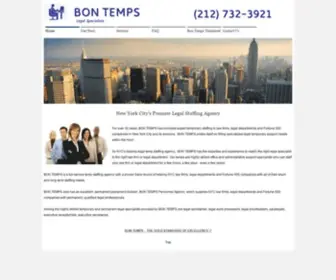 Bontempsny.com(BON TEMPS) Screenshot