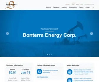 Bonterraenergy.com(Bonterra Energy) Screenshot