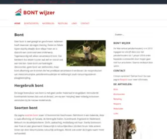 BontwijZer.nl(Bont wordt van de huiden van allerlei dieren gemaakt) Screenshot