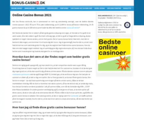 Bonus-Casino.dk Screenshot