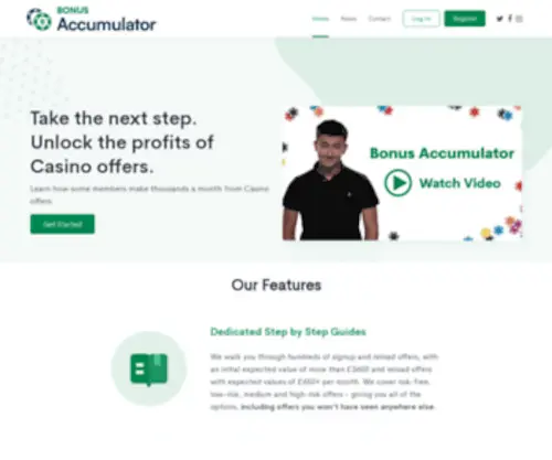 Bonusaccumulator.com Screenshot