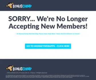 Bonuschimp.com(Bonuschimp) Screenshot